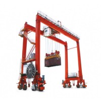 35t wheel mounted double girder gantry crane at port