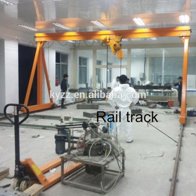 5ton 7.5ton 10ton mobile electric motor rail mounted gantry crane price for lifting handling stone steel plate pipe