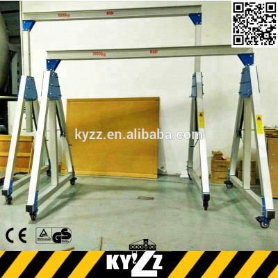 Light Small Mini 500Kg Workshop Gantry Crane Sale In China, Portable Marine Deck Gantry Cranes